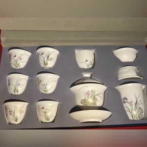 Elegant Floral Tea Set